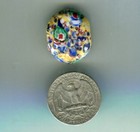 African Trade Beads Vintage Antique Venetian Old Glass Millefiori Tabular Bead