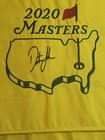 Dustin Johnson Signed 2020 Masters Golf Flag 2016 Us Open Psa Autograph Ak16734