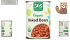 Organic Traditional Baked Beans 15oz -   Gmo-free  High Fiber Delight