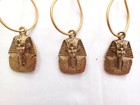 Sphinx Gold Tone Cleopatra Metal Shower Curtain Hooks Set Of 12