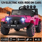Joyldias Pink Electric 12v Battery Kids Ride On Car Toy Jeep Gift W music remote