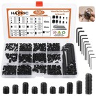 500 Pcs 25 Size Set Screws Metric sae Set Screw Assortment Kit 12 9 Alloy Ste   