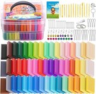 Polymer Clay Starter Kit  Oven Bake Modeling Clay With Sculpting Tools  50 Co   