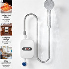 110v 3500w Tankless Hot Water Heater Shower Electric Portable Water Heater