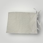 Pottery Barn Pick-stitch Handcrafted Cotton Linen Quilted Sham Standard Set Of2