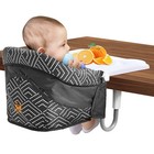 Hook On High Chair With Tray  Collapsible Portable Table Seat   Fits 0 8 -3 3   