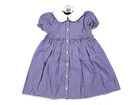 Polo Ralph Lauren Baby Girls 2-piece Gingham Button-up Dress With Pony - Purple