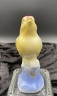 Vintage Mcm Royal Copley Bone China Blue Bird Figurine On Perch  With Sticker