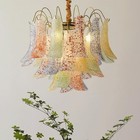 Vintage French Creative Glass Chandelier 19 7  Living Room Lights Hanging Lamp