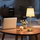 Cordless Rechargeable Led Bedside Lamp Touch Dimming Table Lamp Desk Night Light