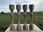 4 Balusters Painted Wood Architectural Salvage Spindles Porch Post House Trim I 