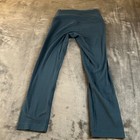 Lululemon Cropped Leggings High Rise Yoga Pants Athletic Wear Blue Womens 24x22 