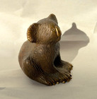 Mary Michelson Australia Bronze Koala Sculpture Signed Miniature Brass Bear