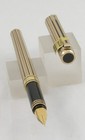 Pilot Milano Gold Pinstripe Fountain Pen - Fine Nib -1980 s -mint New-old-stock