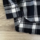 Vintage Woolrich Shirt Mens Medium Black Plaid Wool Blend Outdoors 90s Y2k