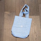 Lululemon Small Reusable Shopping Tote Lunch Bag      Light Blue        new       