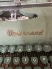 Vtg  Green Underwood Deluxe Portable Manual Typewriter With Case  Manual