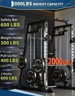 Smith Machine Home Gym 2000lbs Squat Rack Power Cage With Cable Systems Workout