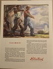 Vintage Packard Magazine Ad With Farmers Ad On Otherside 10x13