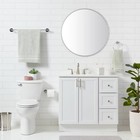 3pc Clean Bath Hardware Set Chrome - Threshold  Includes Towel Ring  Tissue