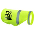 Reflective Dog Safety Vest Personalized Pet Name Print High Visibility Clothes