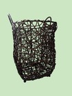 Wicker-style Dark Brown Magazine Rack Rustic Rattan Wire Basket Grapevine