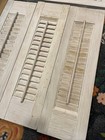 Wood Interior Louver Farm House Window Shutters Vtg 10 Panels 24 x 7  Style Rite
