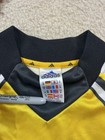 Vintage 90s Adidas Soccer Long Sleeve Jersey Men   s Medium Yellow Futbol