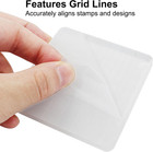 3  X 3  Acrylic Stamp Blocks Square Clear Stamp Blocks With Grid Lines For Scrap
