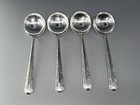 Vintage Towle Sterling Silver Candlelight Cream round Soup Spoons  - Set Of 4