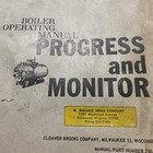Cleaver Brooks Boiler Operating Manual 15 - 60 Hp  Progress And Monitor Vtg 1964