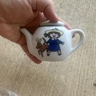 Vintage Madeline Toy Tea Set  4 Cups  4 Plates  1 Tea Pot
