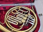Vintage Getzen Elkhorn Double French Horn With Case No Mouthpiece