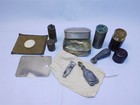 Original Wwi Wwii Us Soldier s Belongings Kit Bag Contents Spats Bible Shaving