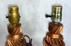 Industrial Gear Lamps New Process Gear Steampunk 6 Lbs Each Vintage Set Of 2