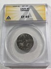 1929 Canada 5 Cents Graded Xf 45 By Anacs
