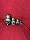 Russian Nesting Dolls- Hand Painted Matryoshka Praha 5 Piece Set Signed