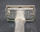 Vintage Gillette Double Edge Razor Super Adjustable Black Handle W blade