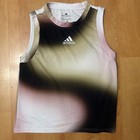 Adidas Melbourne Match Tank Top  Gradient Black sand Beige pink Sz Small Aero