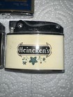 Circa 1970s Heineken Beer Lighter  Monarch Canadian Club Whiskey