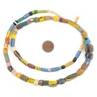 Old Mixed African Trade Beads 10mm Ghana Multicolor Glass Large Hole Handmade
