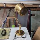 Vintage Retro Brass Industrial Table Lamp Search Light Spotlight Design