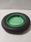 Vintage B f  Goodrich Tire Co Advertising Ash Tray Uv Reactive Glass 1930 s Era