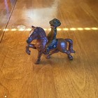Cast Iron Toy Soldier Mountie On Horse Figure