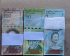 Venezuela 2-50-100 Bolivars 3 Full Bundles 300 Notes 2008 2015 2018