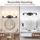 Bathroom Light Fixtures  27  Modern Vanity Lights Over Mirror 4-light Black
