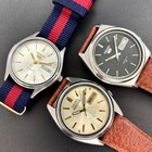 Lot Of Three Vintage Two Seiko 5   One Seiko 5 Actus Automatic Japan Men Watches