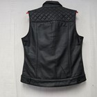 Speed   Strength Blank Leather Club Vest Black Womens Large Closeout Was  149 95