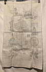New Jersey   You Linen Souvenir Wall Hanging Textile 16x27 5 - Nwot