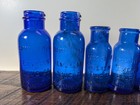 Lot Of 11 Bromo Seltzer Cobalt Blue Bottles Caffeine Antique Baltimore Medicine